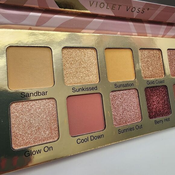 Violet Voss SunKissed Summer Pigment Palette EYESHADOW SHIMMER GLITTER GLAM NWT - Picture 6 of 7